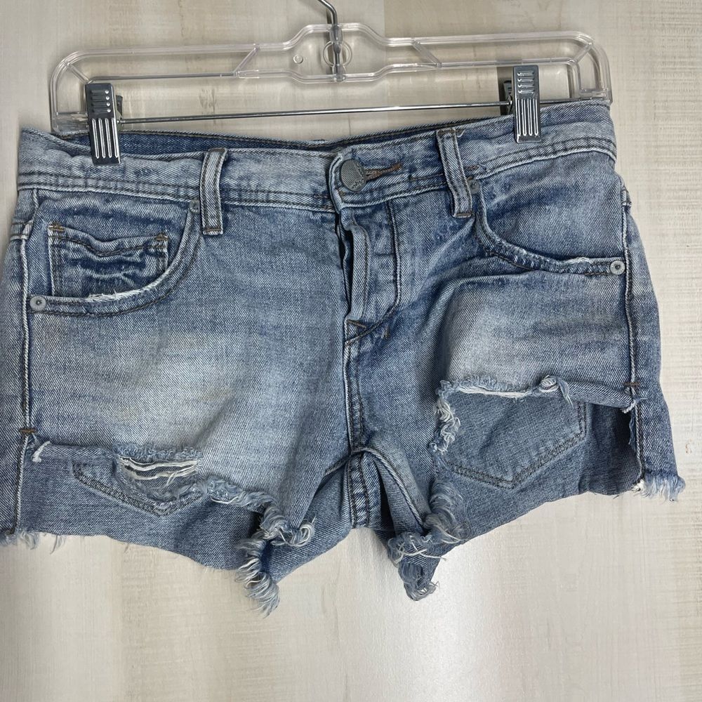 Free‎ People denim jean cut off shorts, size 24